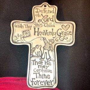 Marcie pewter cross.